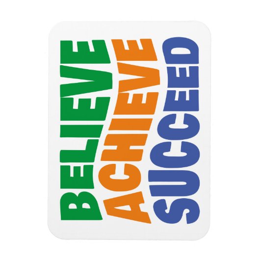 成功信じゴールを達成すやる気を起こさせるる マグネット (縦)