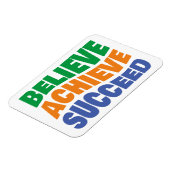 成功信じゴールを達成すやる気を起こさせるる マグネット (左側)