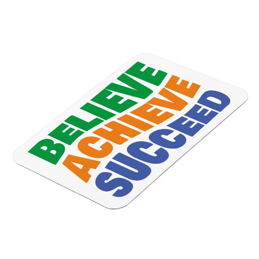 成功信じゴールを達成すやる気を起こさせるる マグネット (左側)