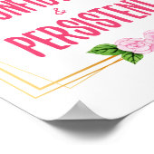 成功前向きに向けた良い引用文 ポスター (角)