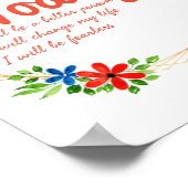 成功前向きに向けた良い引用文 ポスター (角)