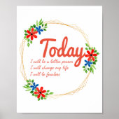 成功前向きに向けた良い引用文 ポスター (正面)