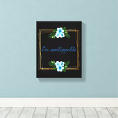 成功前向きを支持する キャンバスプリント (インサイチュ (ウッドフロア))