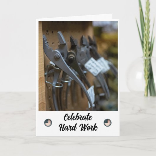 成功労務日札の作成 サンキューカード (正面)