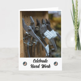 成功労務日札の作成 サンキューカード