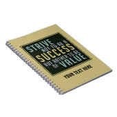 成功及び価値やる気を起こさせるなノート ノートブック (右側)