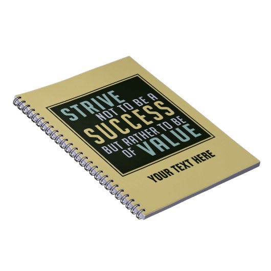 成功及び価値やる気を起こさせるなノート ノートブック (右側)