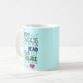 成功及び失敗 コーヒーマグカップ (正面左)