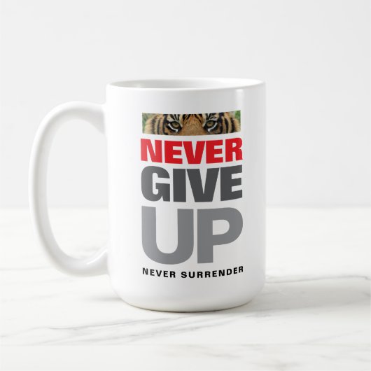 成功引用文は決与えして降伏しない コーヒーマグカップ (左)