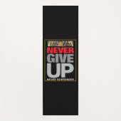 成功引用文は決与えして降伏しない ヨガマット (正面)