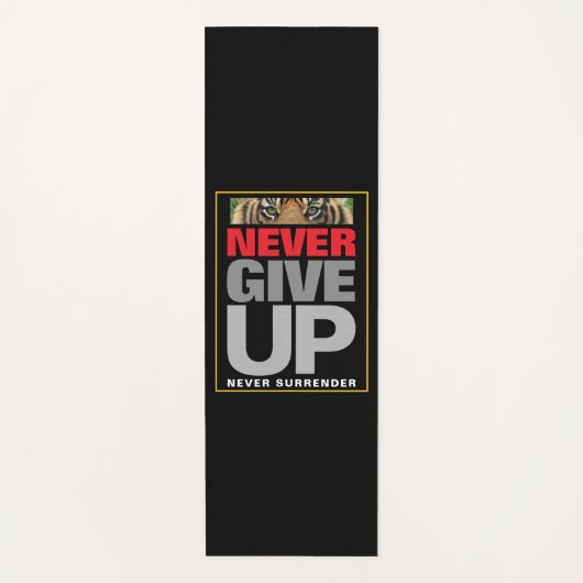 成功引用文は決与えして降伏しない ヨガマット (正面)