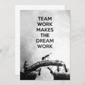 成功引用文チームワークが夢を作る サンキューカード (正面/裏面)