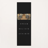 成功引用文ドリームエ信じーム達成やる気を起こさせる ヨガマット (正面)