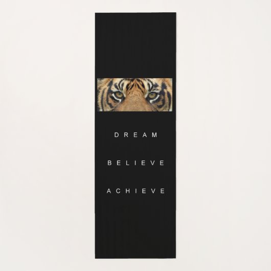 成功引用文ドリームエ信じーム達成やる気を起こさせる ヨガマット (裏面)