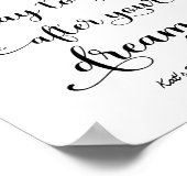 成功引用文日々のモチベーション白黒 ポスター (角)