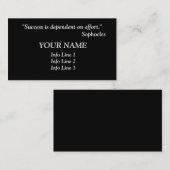 成功引用文 – 名刺 (正面/裏面)