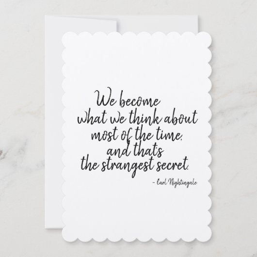 成功意欲を起こへの引用できるグリーティングカードの秘密 カード (正面)