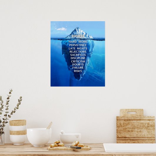 成功感動的とやる気を起こさせる ポスター (キッチン)