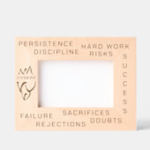 成功感動的と失敗アイスバーグアート レーザー彫刻フレーム (正面)