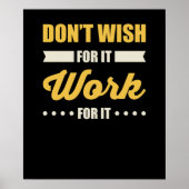 成功感動的やる気を起こさせる引用文 ポスター (正面)