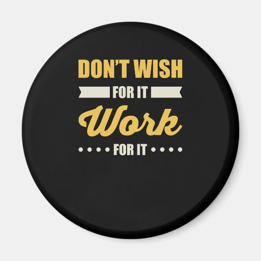 成功感動的やる気を起こさせる引用文 マグネット (正面)