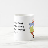 成功感動的引用文コーヒーマグ コーヒーマグカップ (中央)