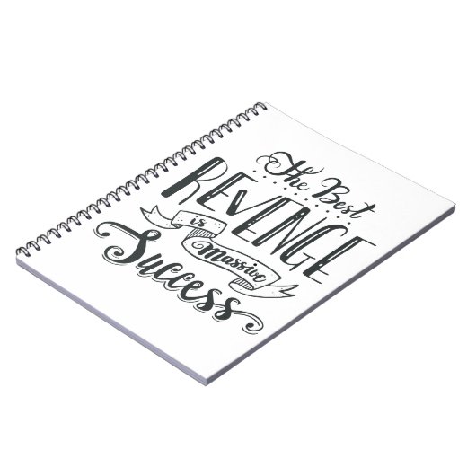 成功態度夢ゴールやる気を起こさせる引用文 ノートブック (左側)