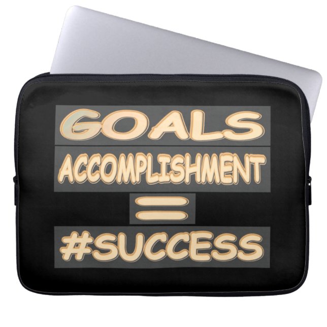 「成功方程式」かわいいデザイン。買今 ラップトップスリーブ (正面)