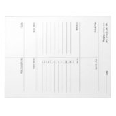 成功日 – 毎日のプランナー ノートパッド (正面)