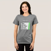 成功条件のパーソナライズ トライブレンドＴシャツ (正面全面)