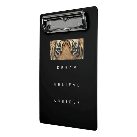 成功自己改善やる気を起こさせる引用文虎 ミニクリップボード (アングル2)