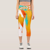 成功2022年新年ロートップスニーカー カプリレギンス (正面)