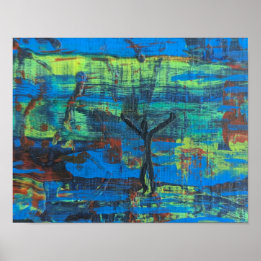 成功、または「おい！こっちよ！」 抽象芸術原虫 ポスター