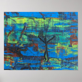 成功、または「おい！こっちよ！」 抽象芸術原虫 ポスター