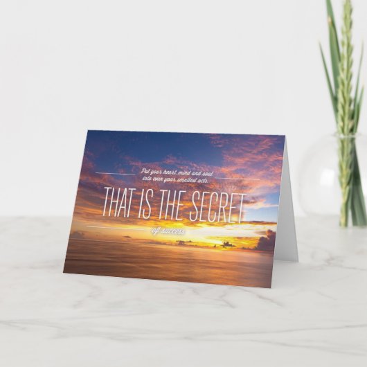 成功-やる気を起こさせるな引用文の秘密 カード (正面)