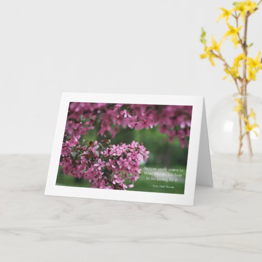 成功 カード (黄色い花)