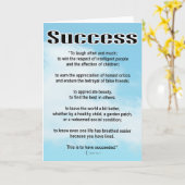 成功 カード (黄色い花)