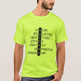成功 - ビジョン - 教育 - 目標 Tシャツ