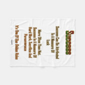 成功 フリースブランケット (正面(横))