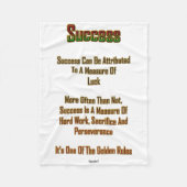 成功 フリースブランケット (正面)