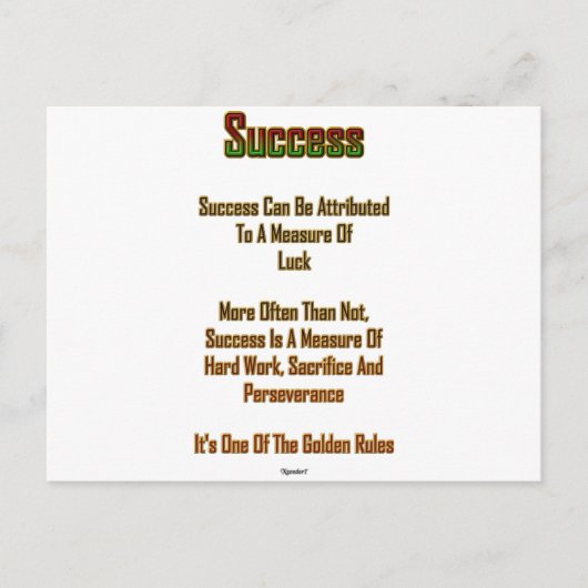 成功 ポストカード (正面)