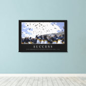 成功：感動的引用文 キャンバスプリント (インサイチュ (ウッドフロア))