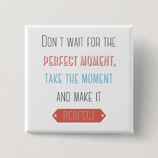 成功、態度、ゴールやる気を起こさせるライフ引用文 缶バッジ (正面)