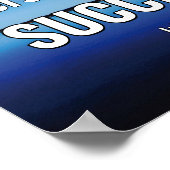 成功 |永続的な永続性 |聖なる書物、 経典青 ポスター (角)