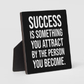 成功 – 自分が引き付ける何か フォトプラーク (正面)