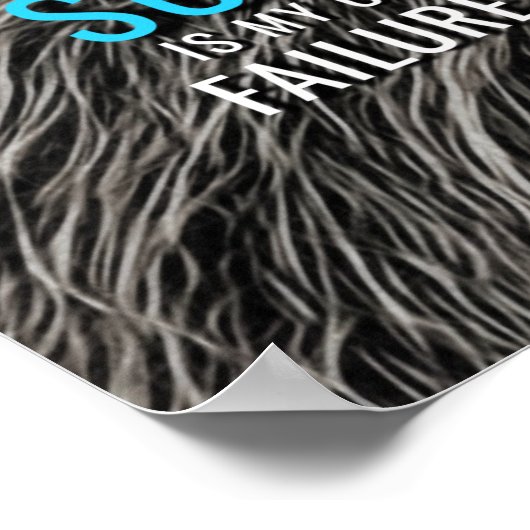 成功My Onlyオプションやる気を起こさせる引用文ポスター ポスター (角)