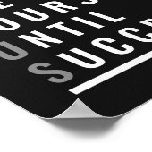 成後を追功まで一つのコース |やる気を起こさせる | ポスター (角)