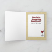 成熟おもしろい男のスナーキー誕生日カード カード (内部)