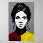 成熟した女の子、ダブルカラーフレーム ポスター (正面)