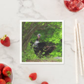 成熟した雄の野生の七面鳥 – 感謝祭 スタンダードカクテルナプキン (インサイチュ)